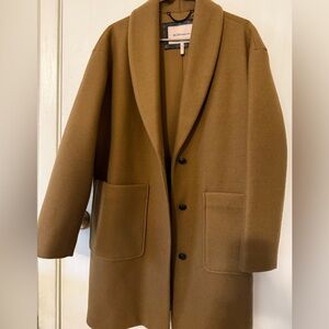 BCBGMaxAzria Women's Brown Pea Coat